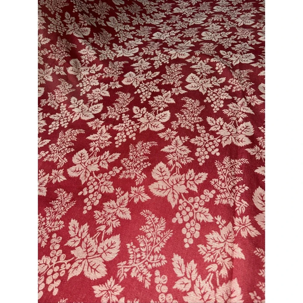 Vintage Martha Stewart‎ Everyday Floral Red/white Tablecloth69x52in